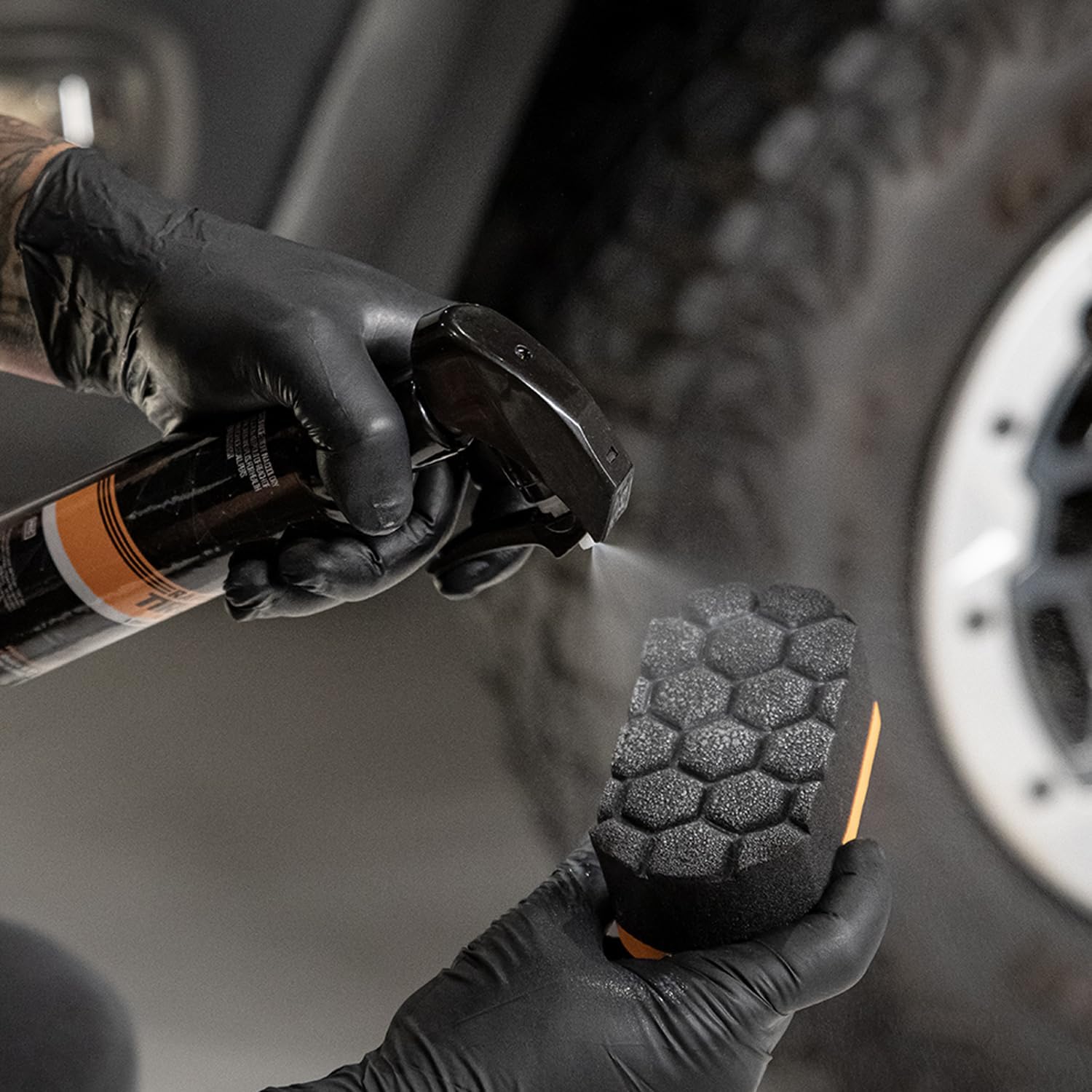CERAKOTE Foam Applicator Pad (Pack of 3) - Durable Foam Material - Textured Application Surface for Automotive Tire Coatings