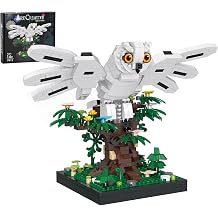 Owl Micro Building Blocks Set, Detailed 3D Puzzle for Adults, Collectible Mini Bricks Model Kit for Creative Home Desk Decor