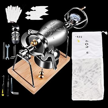High Pressure Popcorn Maker, Popcorn Machine, Stainless Steel Fire Heating Popcorn Popper for Home Party260ML