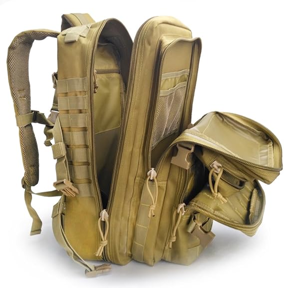 حقيبة ظهر تكتيكية مقاومة للماء للجيش Molle Assault Pack Bug Out Survival Bag Backpack