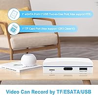Vista 5 de EVERSECU Expandable 4CH Wired Mini DVR & Security Cameras System-2pcs 1080P Mini Dome Cameras & 1pcs 4CH Mini DVR, 60ft Night Vision, Support SD