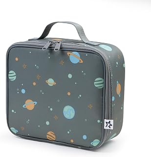 Tiny Twinkle Insulated Lunch Box for Girls and Boys | Durable and Reusable for School & Travel | Ages 3 and Up | Waterproof and Easy to Clean | PFAs and BPA Free(Space)
