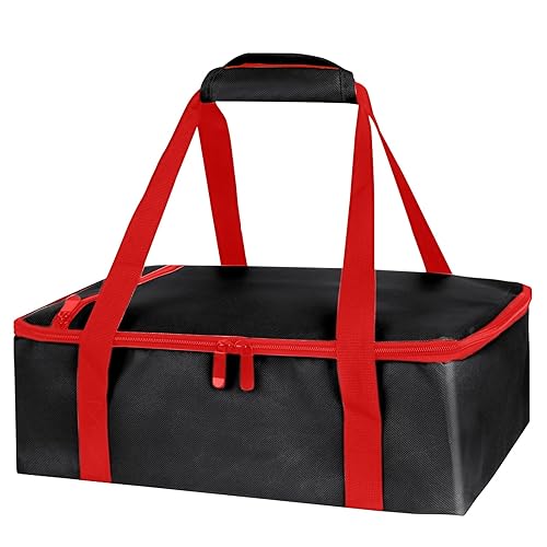 Bodaon Cazuela aislada para alimentos calientes o fríos, se adapta a platos de horno de 9 x 13 pulgadas y 11 x 15 pulgadas con tapa, portadores