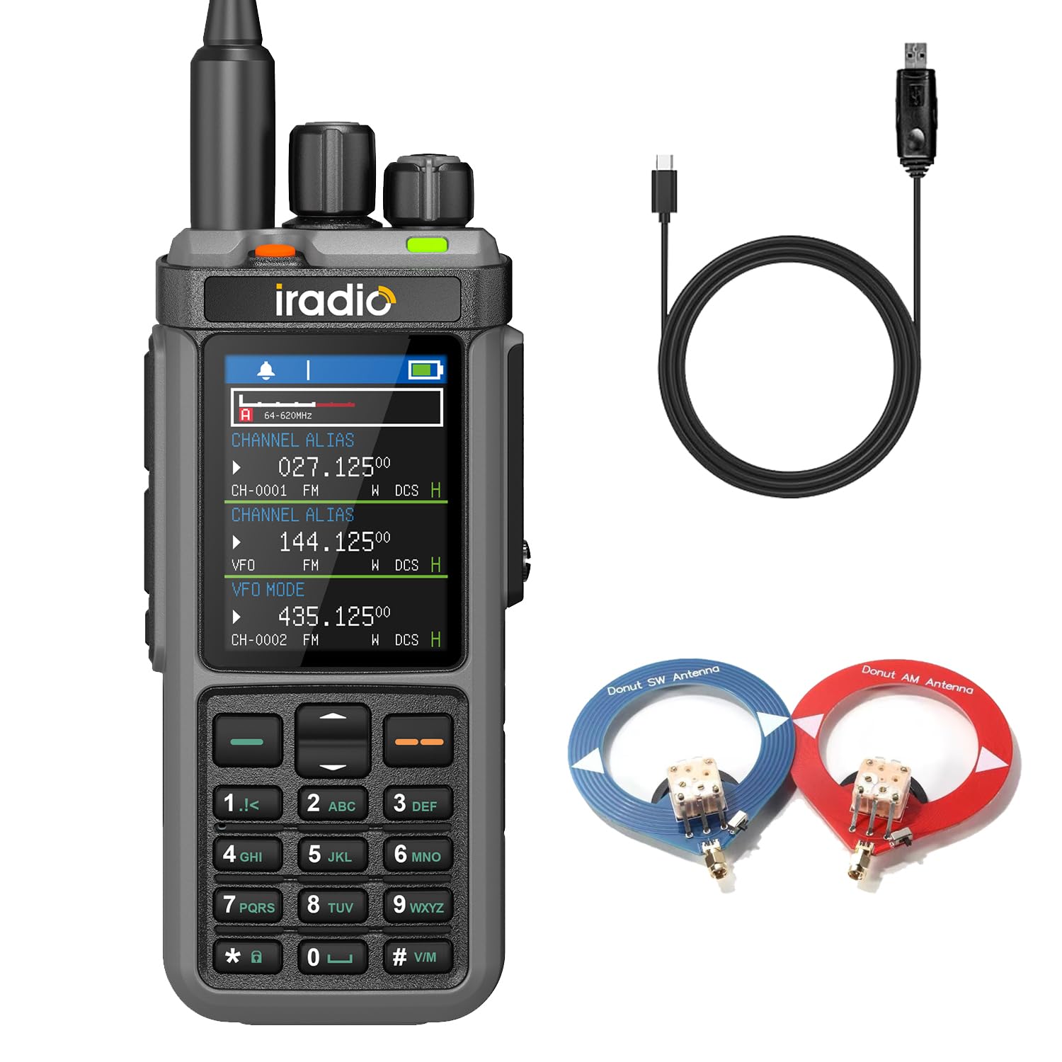 Amazon.com: Iradio UV-98 Plus 10W Multi-Band Long Range Walkie