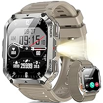 Blackview Smartwatch Uomo, 2.01″ Smartwatch Militare Uomo Fitness con Chiamate Bluetooth Orologio Intelligente 115+ Modalità Sportive, 900 mAh, Sonno, Cardiofrequenzimetro, Torcia, Bussola per Android IOS