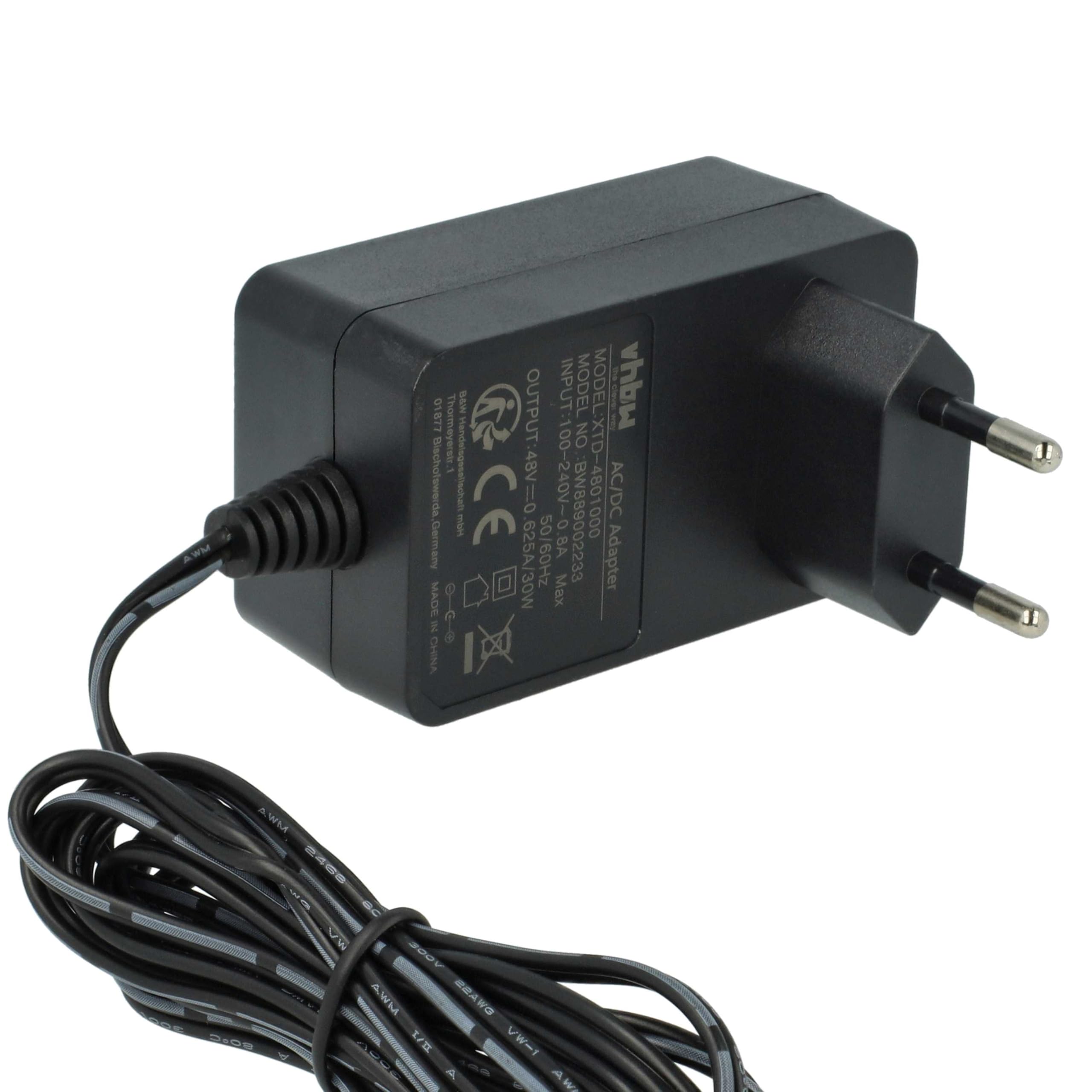vhbw 1x Bloc d'alimentation Compatible avec Mitel 6940 | 6930, 6920, 6900, 6867i, 6869i, 6863i, 6865i téléphone VoIP - 160 cm