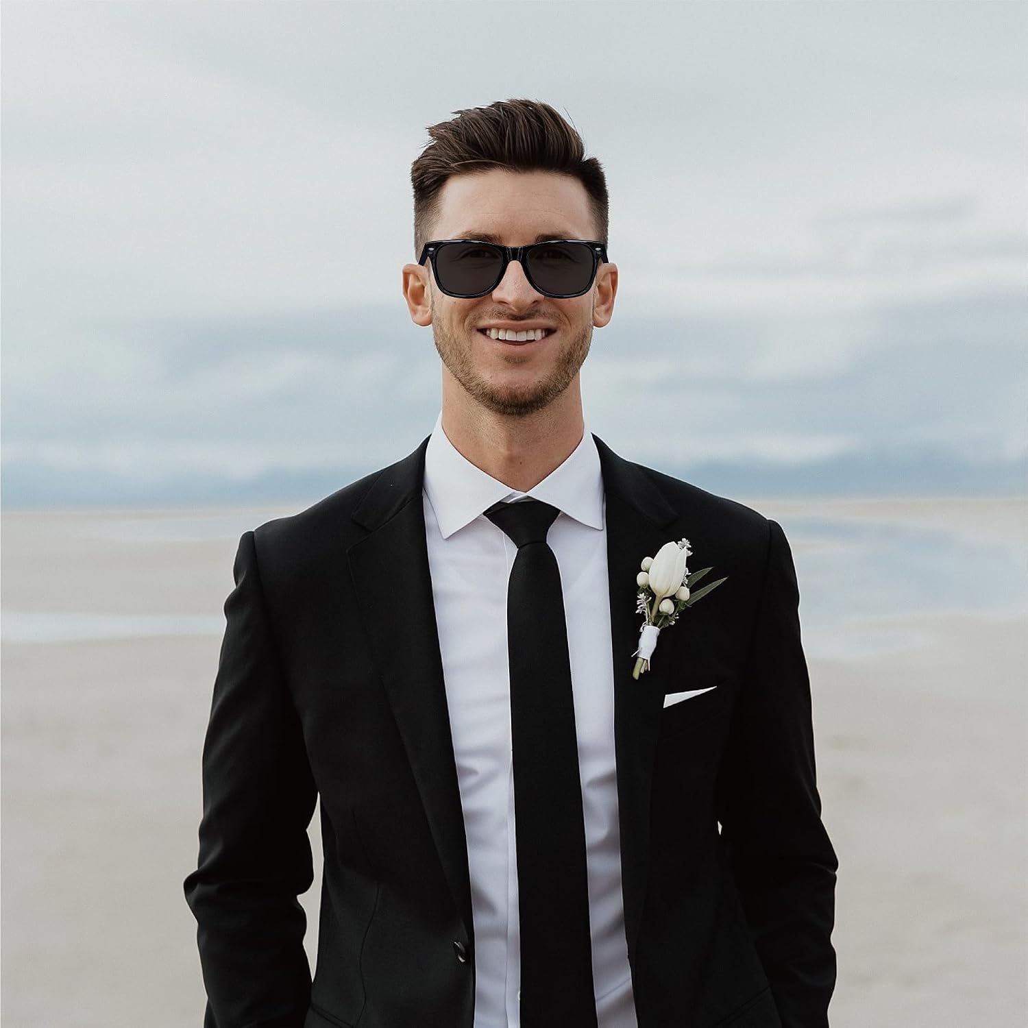 PartyGifts&beyond 7 Pcs Bachelor Party Sunglasses,Groomsmen Sunglasses for Wedding Bachelor Favors Groomsmen Gifts