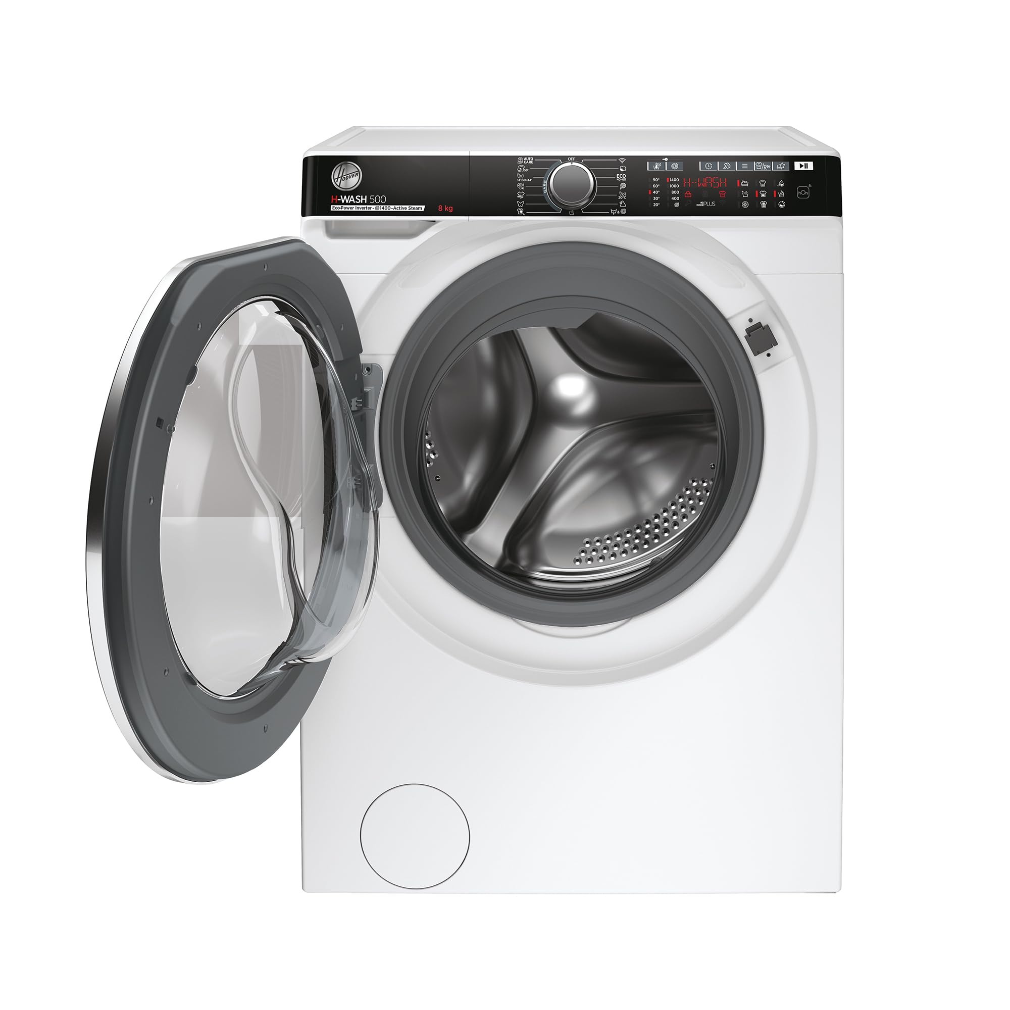 Hoover H-WASH 500 HWPV 48AMBC/1-S I FRONTLADER WASCHMASCHINE 8 kg I Smarte Bedienung mit Wi-Fi + Bluetooth I ActiveSteam Dampffunktion