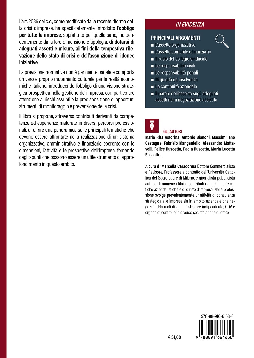 Responsabilità e adeguati assetti nella crisi d'impresa