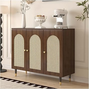 Buffet Cabinet with Storage, Sideboards for Living Room Dining Room Kitchen Entryway Office; Wood Storage Cabinet, Mid Century Modern, Pantry CabinetD-120CM/47.24in
