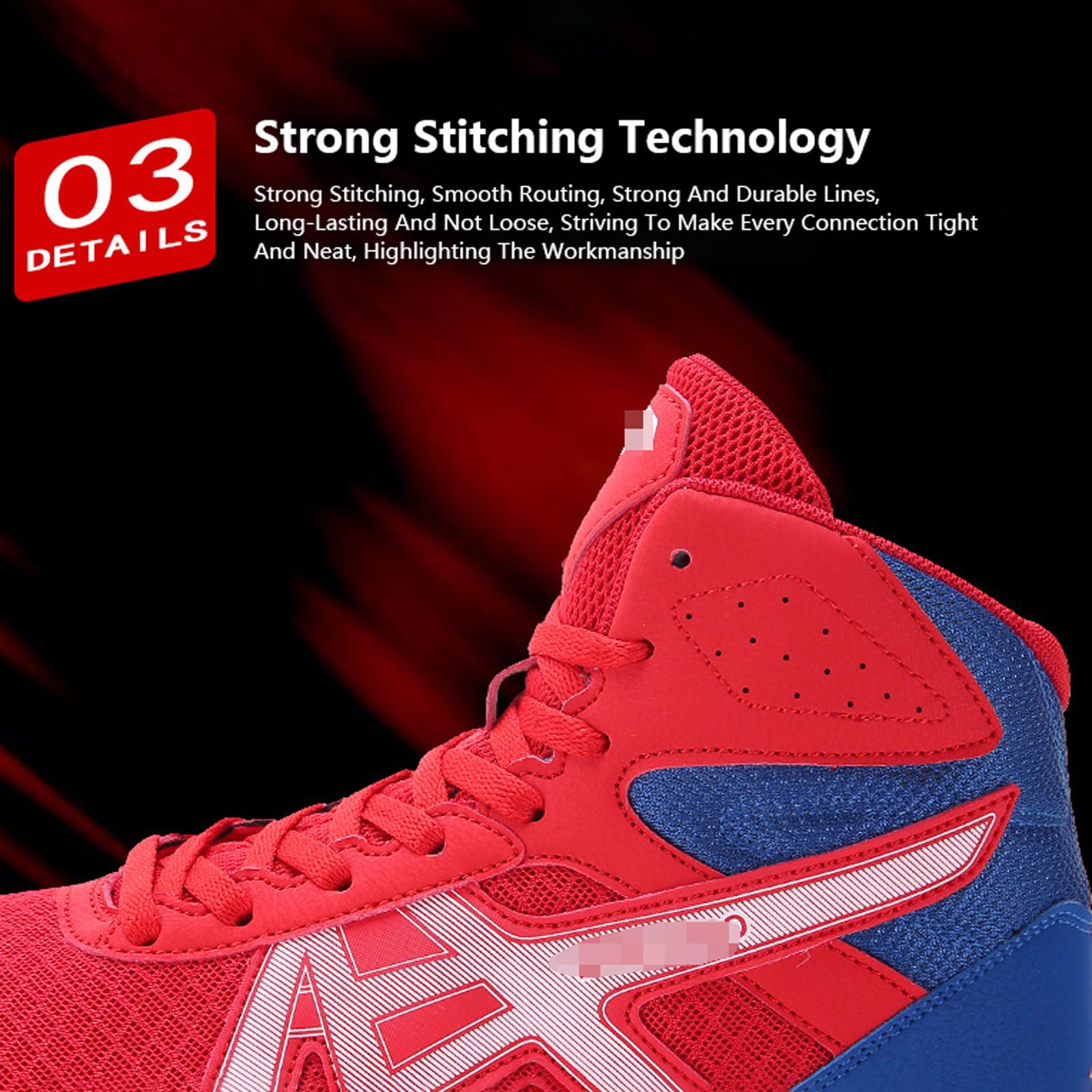 Zenithia Scarpe da Wrestling Calzature Sportive da Combattimento Ad Alta Trazione Scarpe per Bodybuilding Sport E Tempo Libero Traspiranti Non-Slip Leggero Resistente per Leggere Camminare