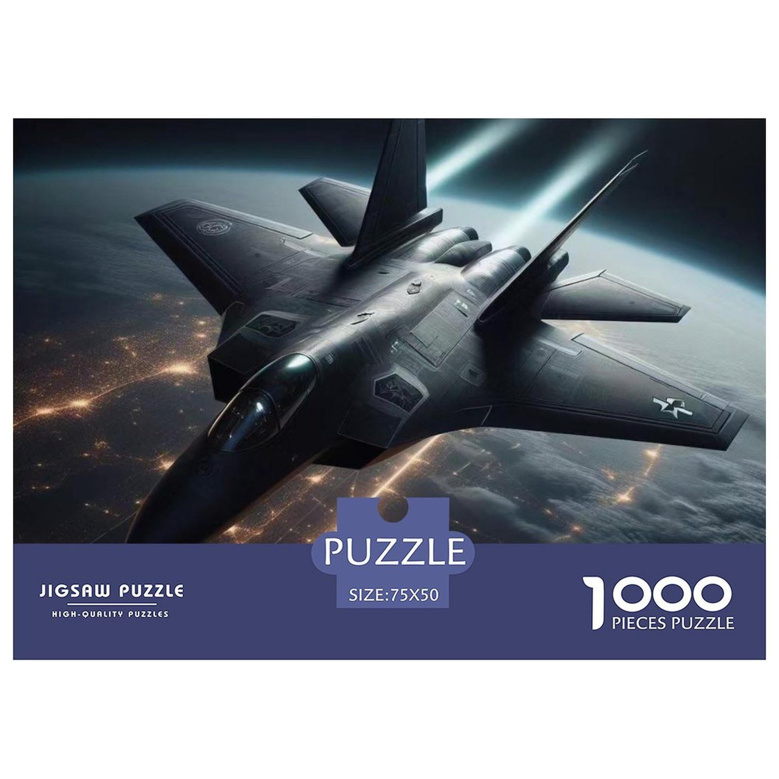 Fighter Aircraft Wooden Puzzle 1000-Piece Fighter Aircraft Jigsaw ...