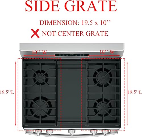 Miniatura 2 de WB31X27151 Piezas de repuesto de rejilla de estufa para GE Stove Parts WB31X24736 Rejilla de quemador para estufa General Electric Gas Range Parts