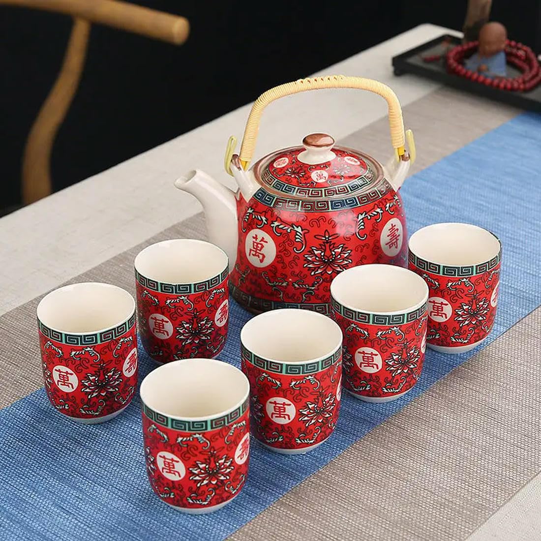 1 garnek 6 filiżanek kreatywny ceramiczny zestaw do herbaty ręcznie robiony dzbanek do herbaty kubek chińska porcelana prezent kung fu herbata kwiatowa herbata biuro podróż teaware