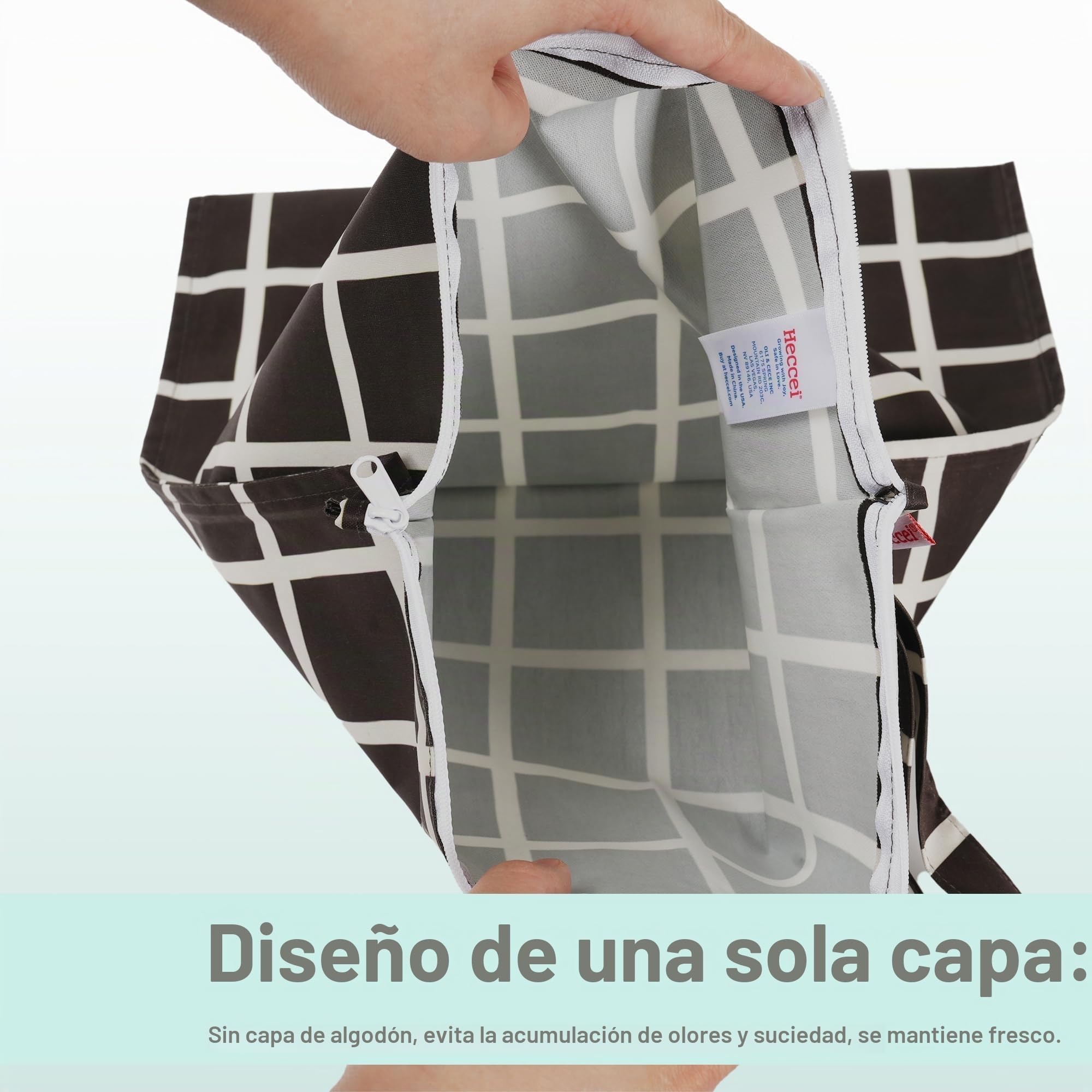 HECCEI 2 Bolsas de Tela Impermeables y secas y Reutilizables, Lavables, con Bolsa de Gancho, 33 x 38 cm, para Actividades al Aire Libre