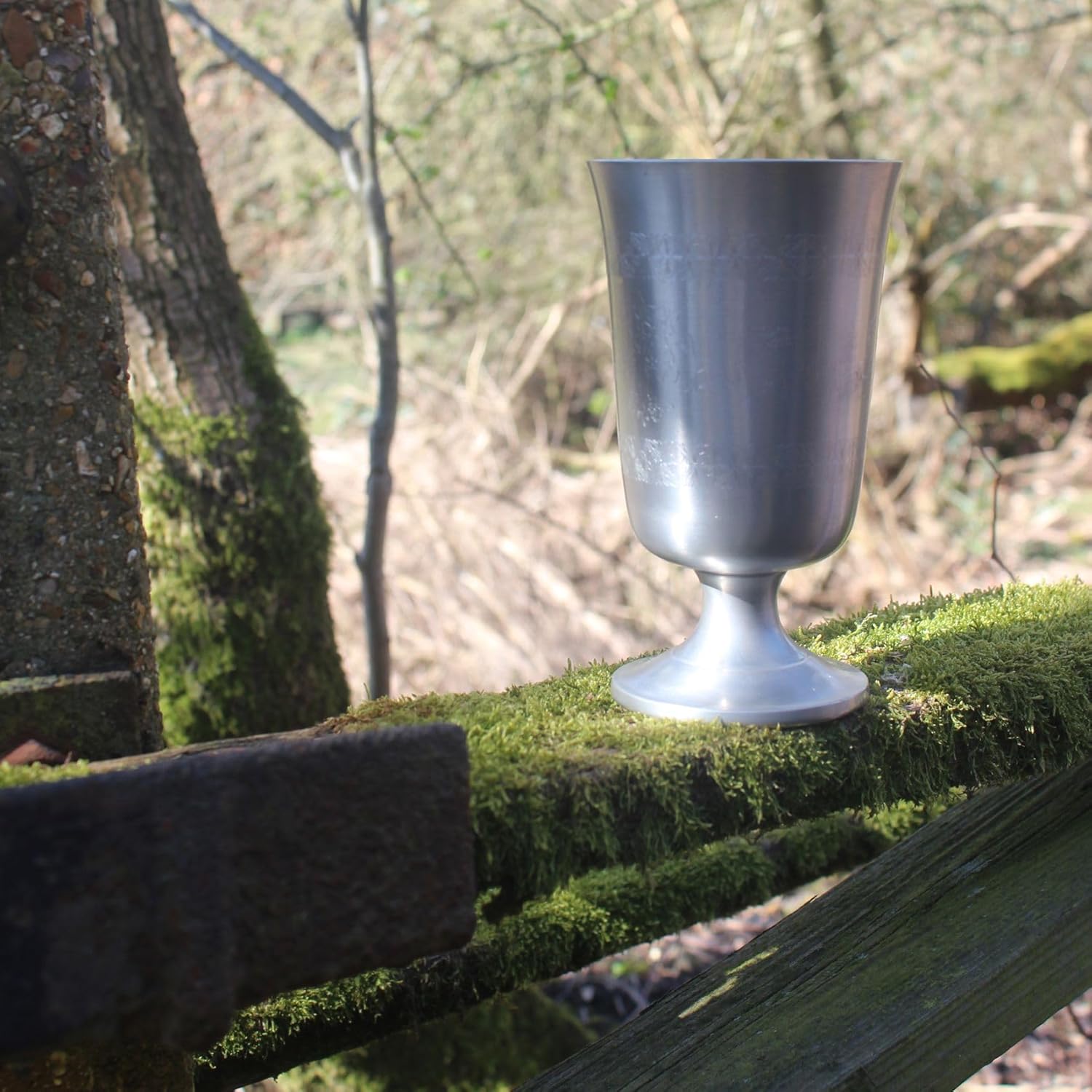 Wentworth Pewter - Medieval Pewter Chalice Goblet Drinking Toasting Cup (Chalice)