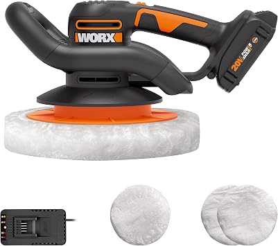 WORX Car Buffer Polisher Kit, Cordless 