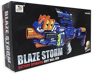 مسدس كرات ناعم من بليز ستورم يعمل بالبطارية ZC7088، 14+