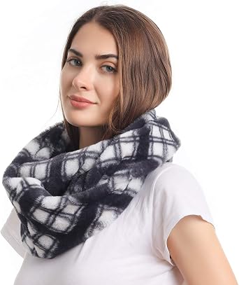 LA CARRIE Womens Leopard Print Infinity Scarf Loop Circle Neck Warmer