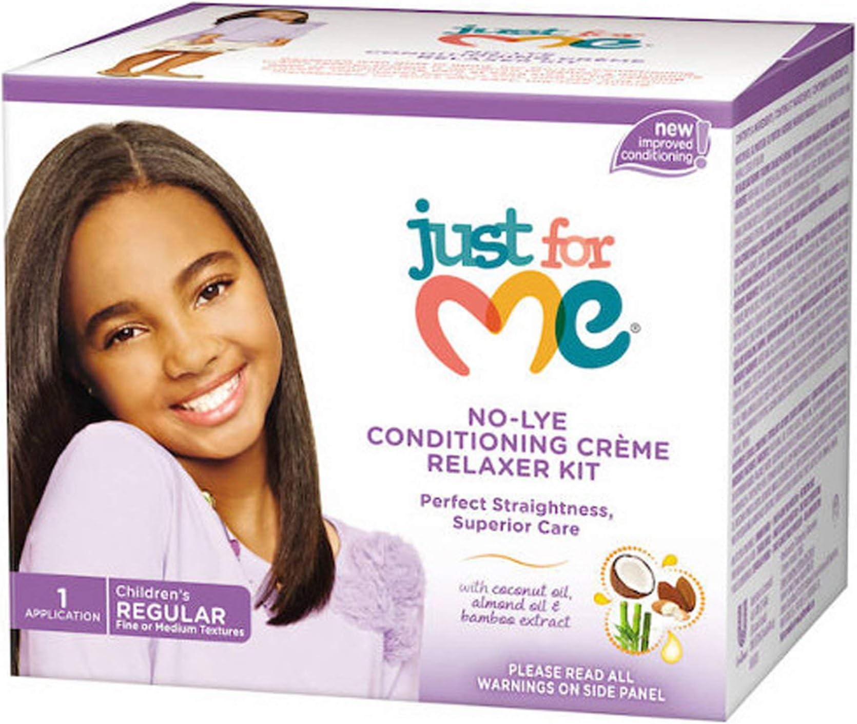Just For Me Nolye Regular Conditioning Creme Relaxer Kit , 1 Count