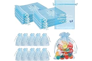 Jspupifip 100 Pcs Baby Shower Thank You Gift Bags, Its a Wrap...