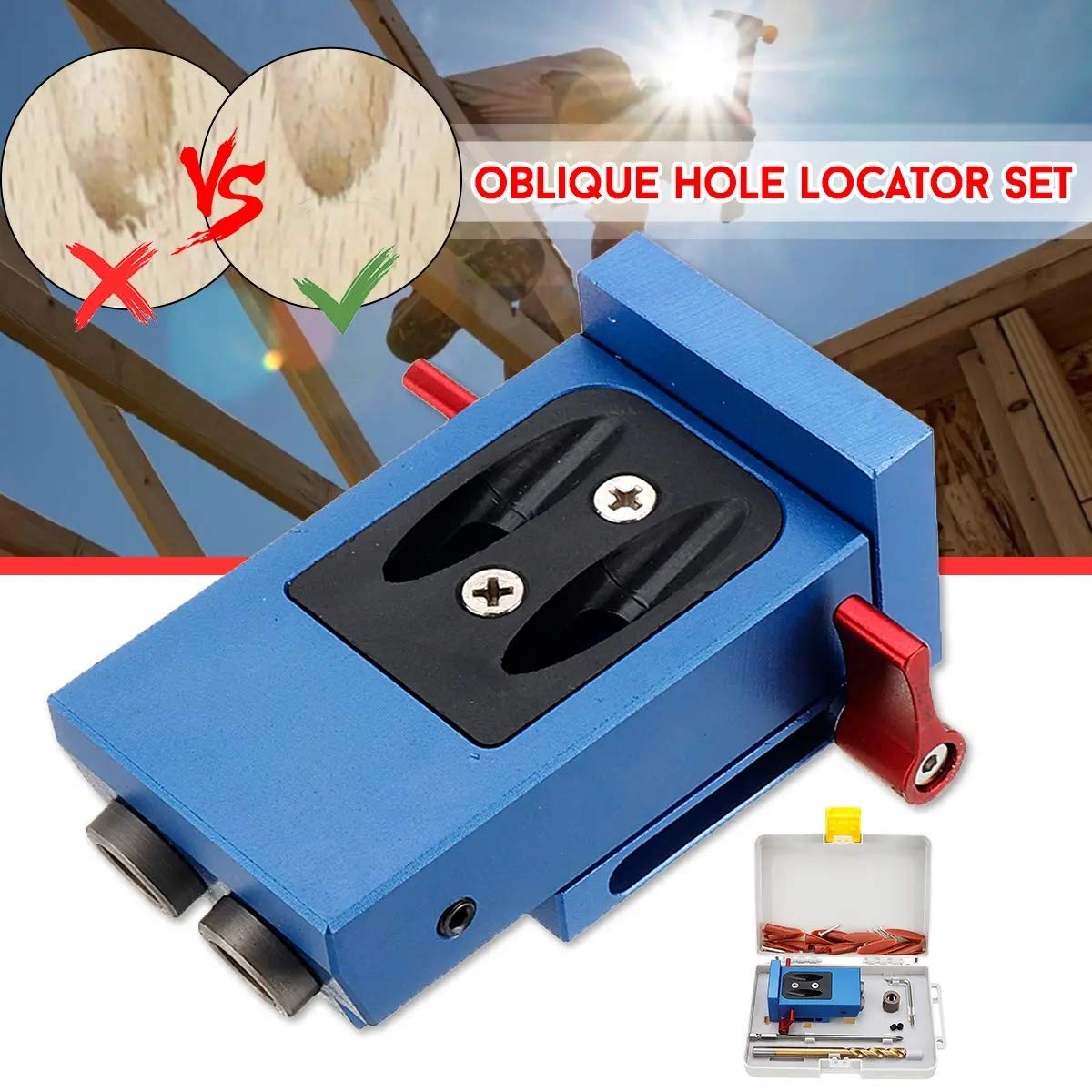 Mini Pocket Slant Hole Jig System Kit With Step Drill Bit - View #10