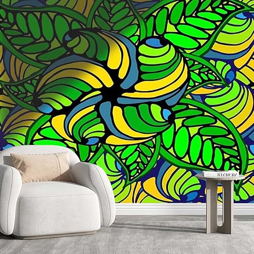 Papel tapiz colorido extraíble para decoración de mosaicos decorativos, pintura abstracta, mosaico, fondo de televisión, sin pegamento para dañar la