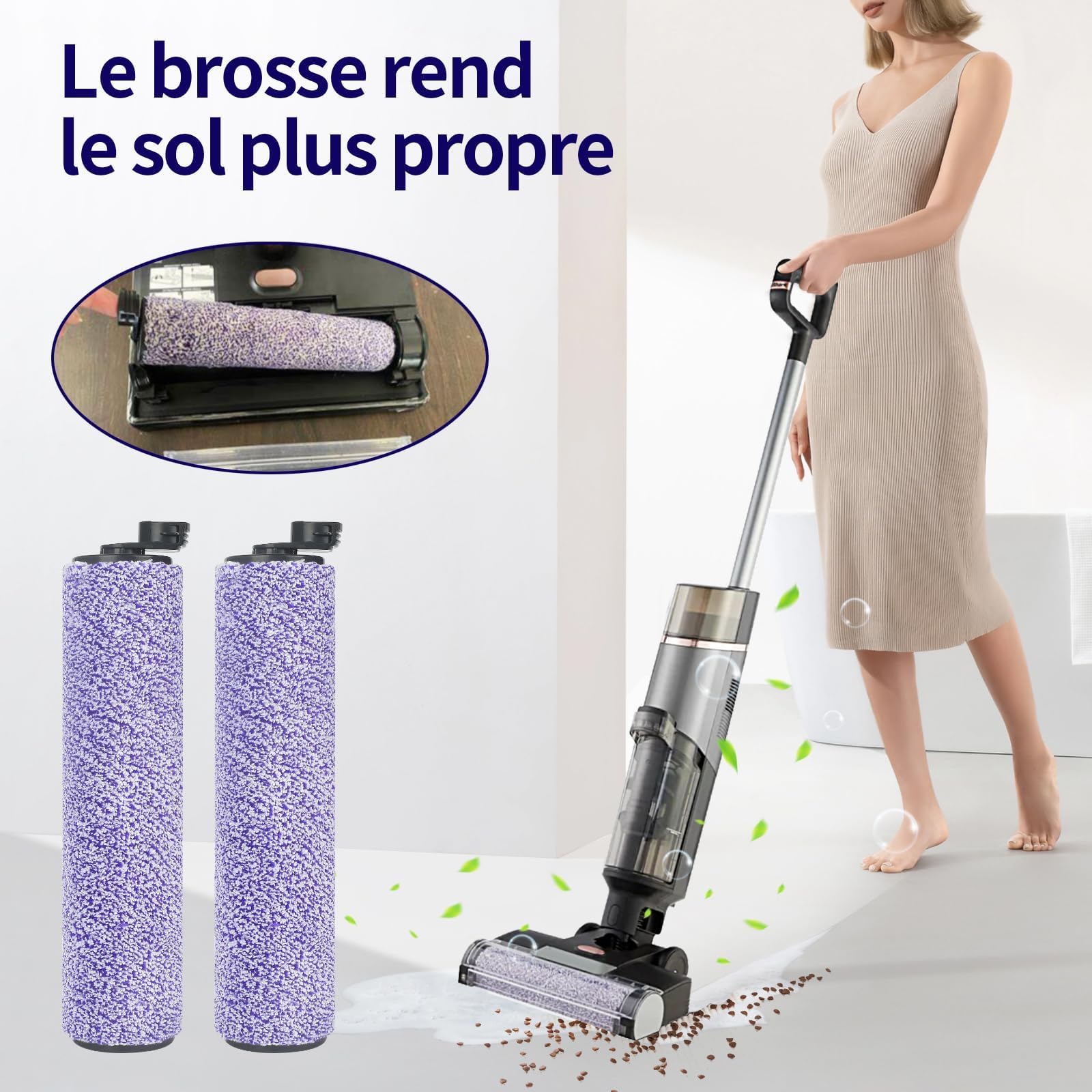 2 szczotki do odkurzacza Shark HydroVac HydroVac XL 3 w 1/Cordless Pro XL WDB1F z 2 filtrami + 4 kontenerami filtrującymi + 1 różą do czyszczenia