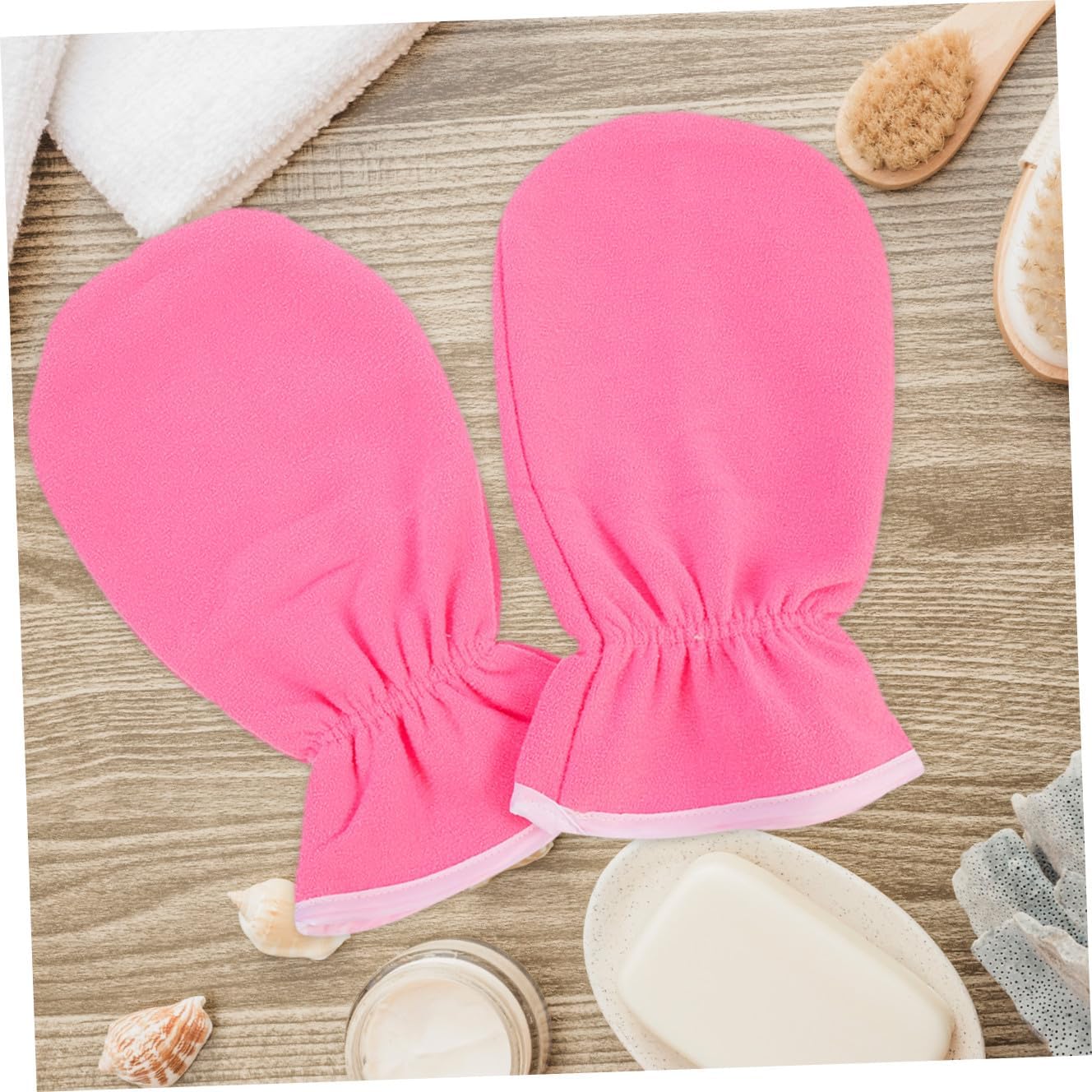 3 Pairs Paraffin Wax Spa Gloves Moisturizing Hand Care Mittens for Dry Hand Treatment Home Hand Care Mitts Elastic White Blue Pink