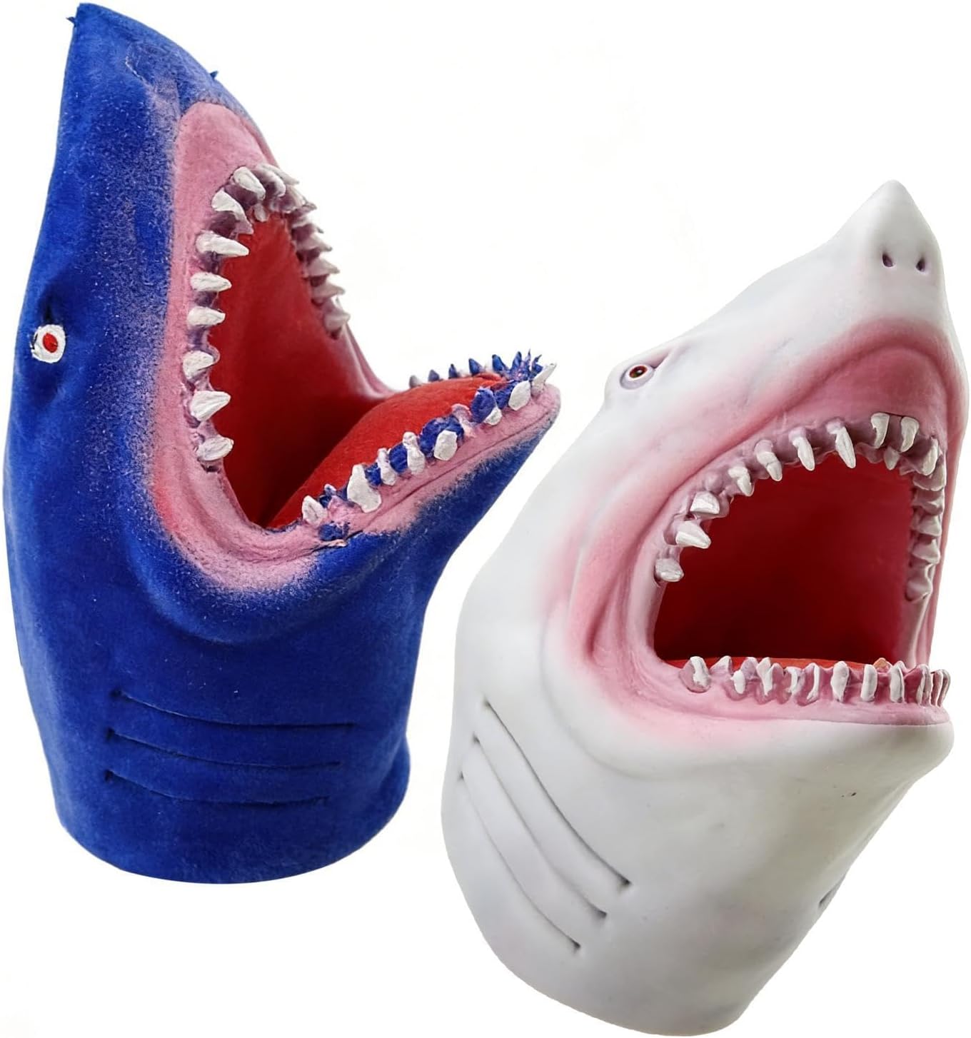 Shark Hand Puppet, with Flexible Rubber Material, 8cm, Toys Soft Rubber Realistic Shark Puppets, Storytelling Hand Toy, Captures Attention, for Bath Time, Pool Play, Home, School, Classroom