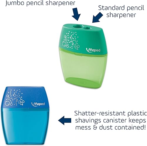 Miniatura 3 de Maped 734755 - Sacapuntas 2 orificios 150 unidades