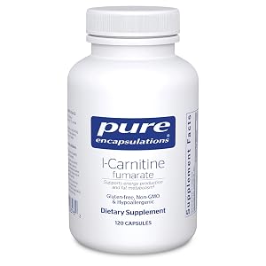 Pure Encapsulations L-Carnitine Fumarate Hypoallergenic Supplement Support for Enhanced Muscle 120 Capsules