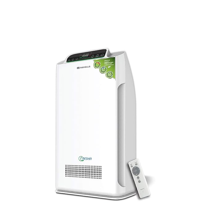 Havells Freshia AP-40 80-Watt Air Purifier with Remote (White/Black) - Activated Carbon