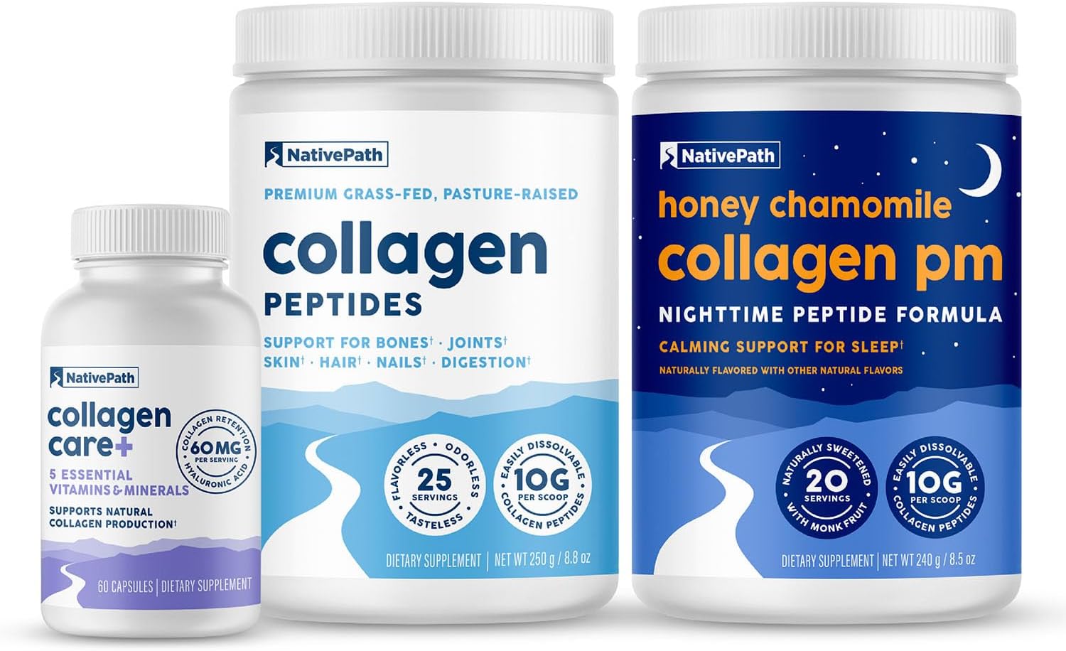 Amazon.com: NativePath Collagen Support Trio Bundle - Collagen 25 - Where To Buy Native Path Collagen