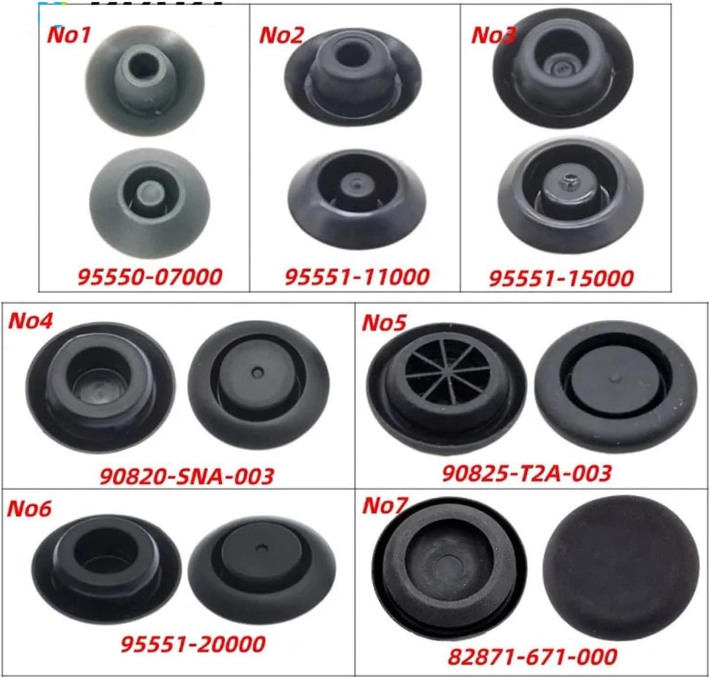 Car Plastic Hole Plug Cap Pilot Body Plugs(No3 20PCS)