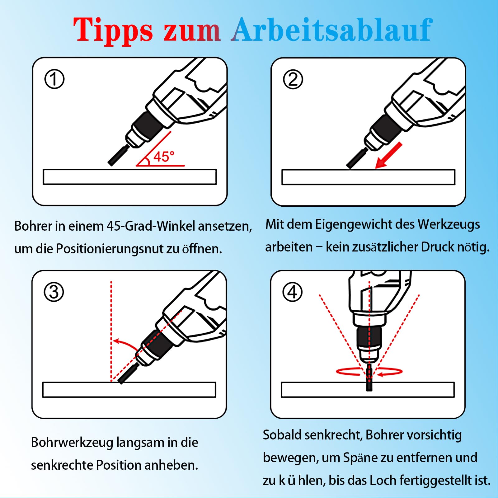 DKIBBITH 10-teiliges Set Trocken-Diamantbohrer & Fliesenbohrer für Keramik, Porzellan, Marmor, Granit, Stein, Glas – Rundschaft 5mm(x2), 6mm(x3), 8mm, 10mm, 12mm + 2 Stück Mauerbohrer 6mm.