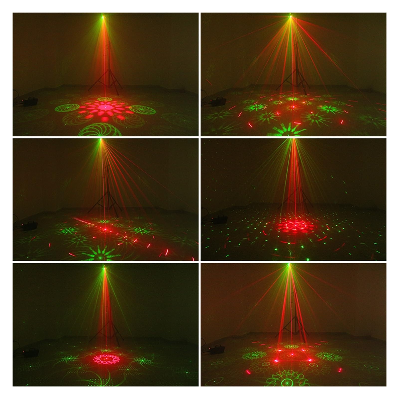 Luci DJ, 5IN1 LED Gobo Strobe Dyeing Magic Ball 32 Patterns Proiettore Stage Lighting Effect DJ Disco Party Dance Wedding Lamp per feste, bar, club, matrimoni, Halloween, Natale(No Remote)
