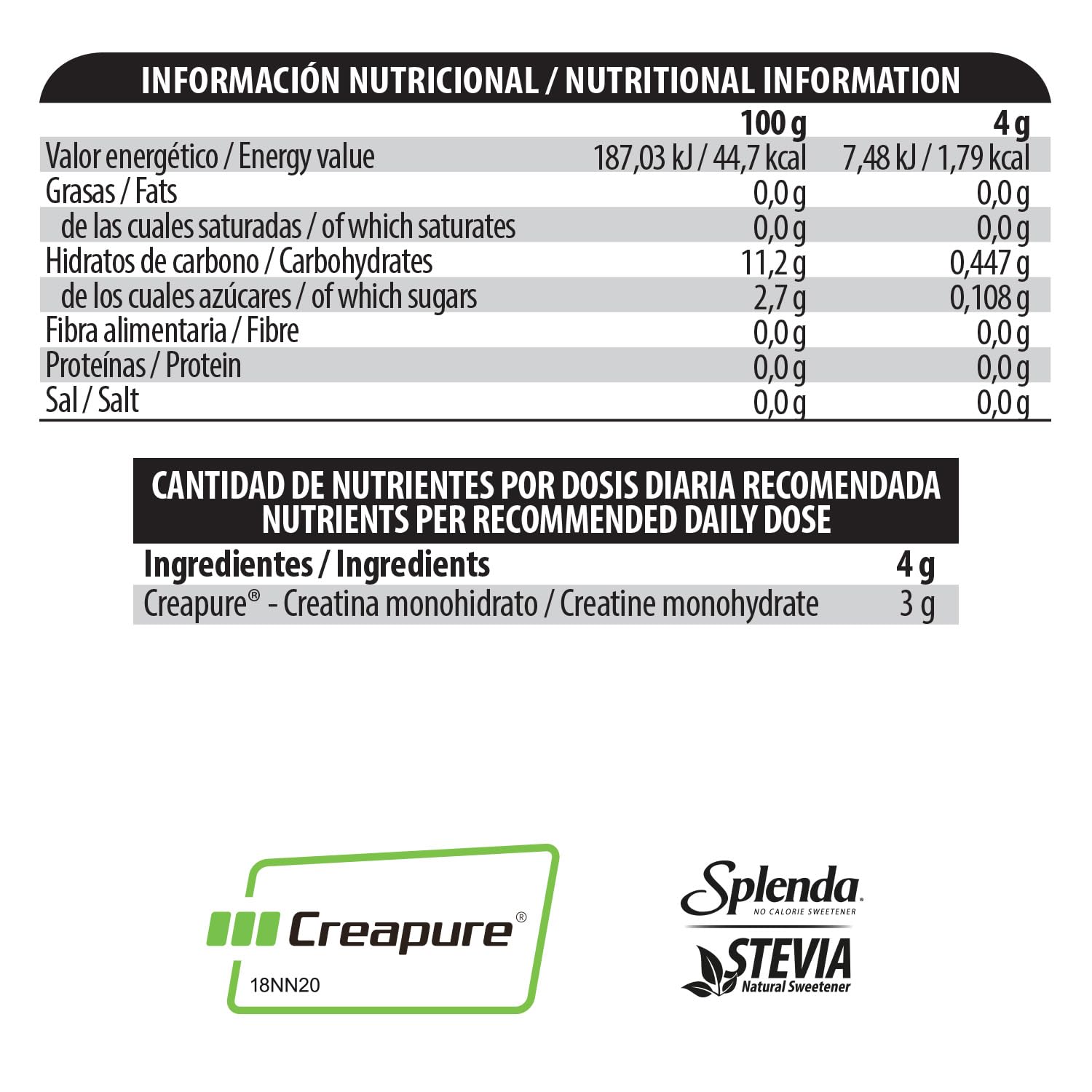 BIG - Creatina Creapure ® - Creatina Monohidratada Creapure en Polvo, Rendimiento Físico y Recuperación - Materia Prima Premium - Monohidrato de Creatina de Rápida Absorción, Vegana (250g, Piruleta) — view 6