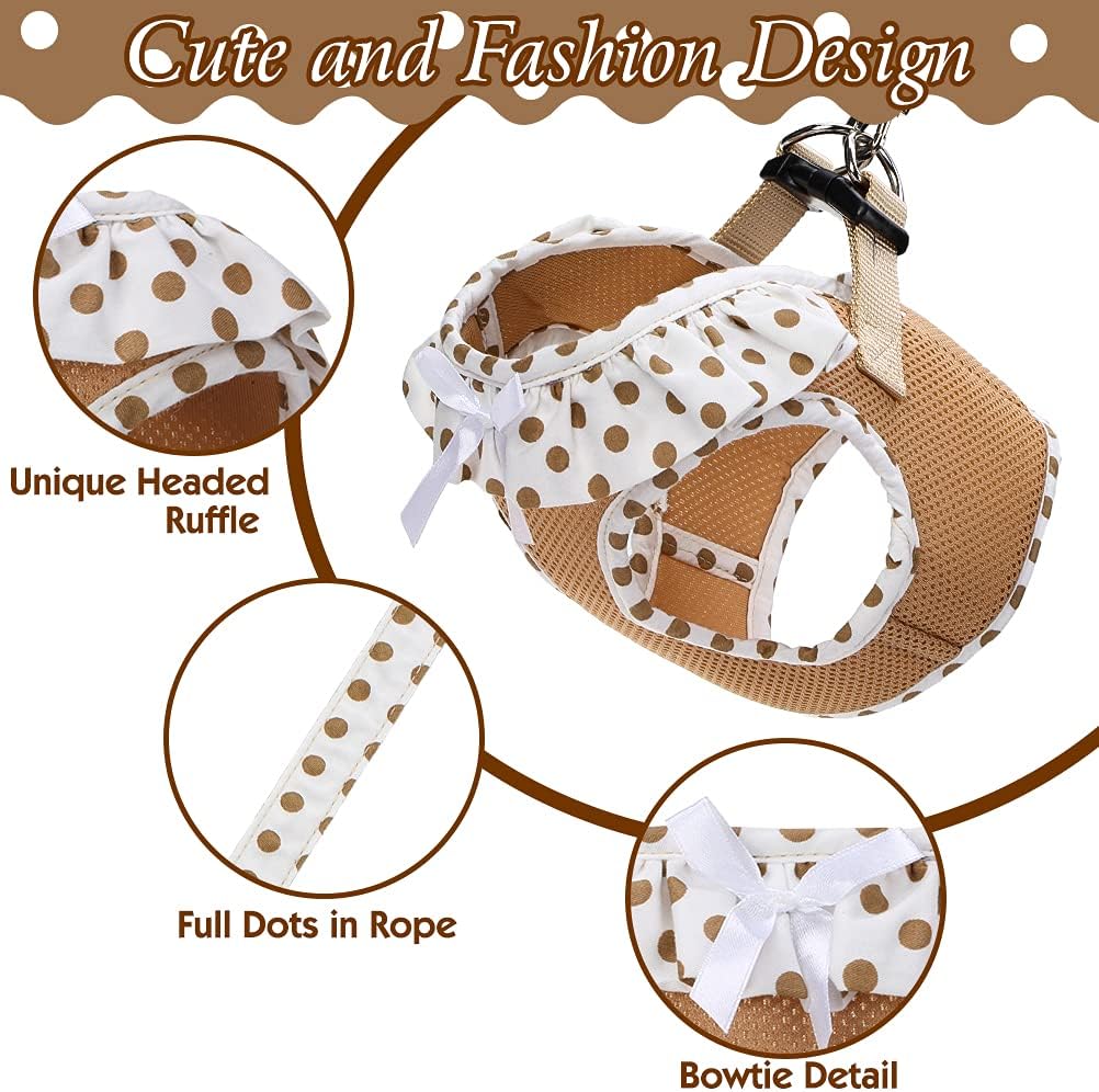 PUPTECK Small Dog Harness No Pull Step-in Soft Mesh Puppy Padded Pet Vest Harnesses for Girl Cats Small Dogs