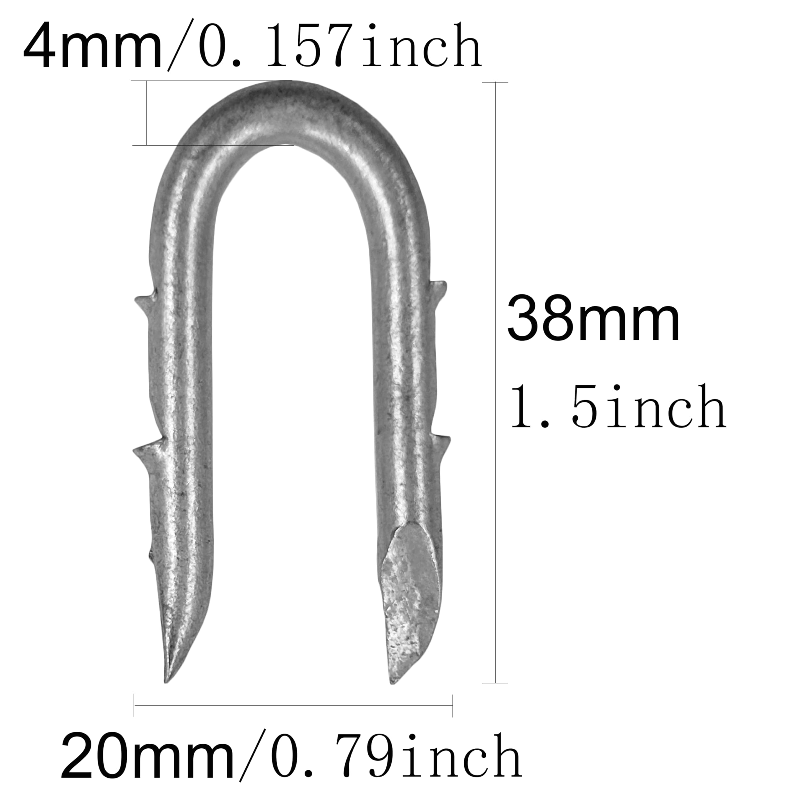 Steel Fencing Staples - 55 Pack -2 Steel Fencing Staples - 55 Pack -2