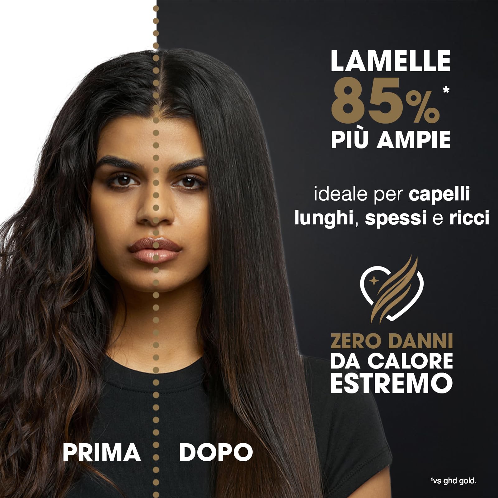 ghd Chronos Max - Piastra per capelli a lamelle larghe - Bianca | 90% di luminosità in più, Tecnologia HD Motion Responsive per Styling 3 Volte più Veloce Senza Danni da Calore Estremo