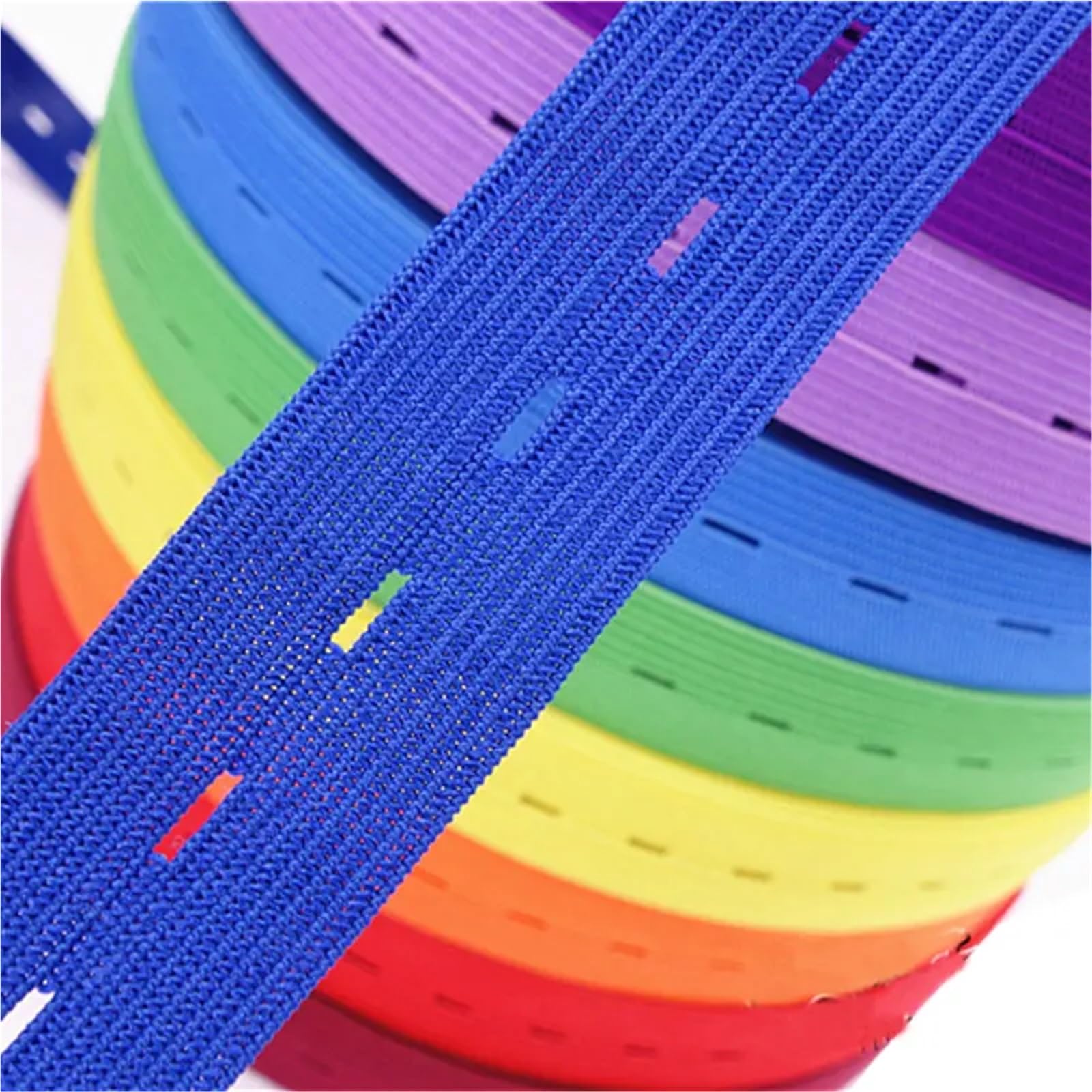 Elástico para coser 4 Uds banda elástica ajustable/banda con ojal/cinta de maternidad for bebé/banda goma accesorios ropa(Color12)