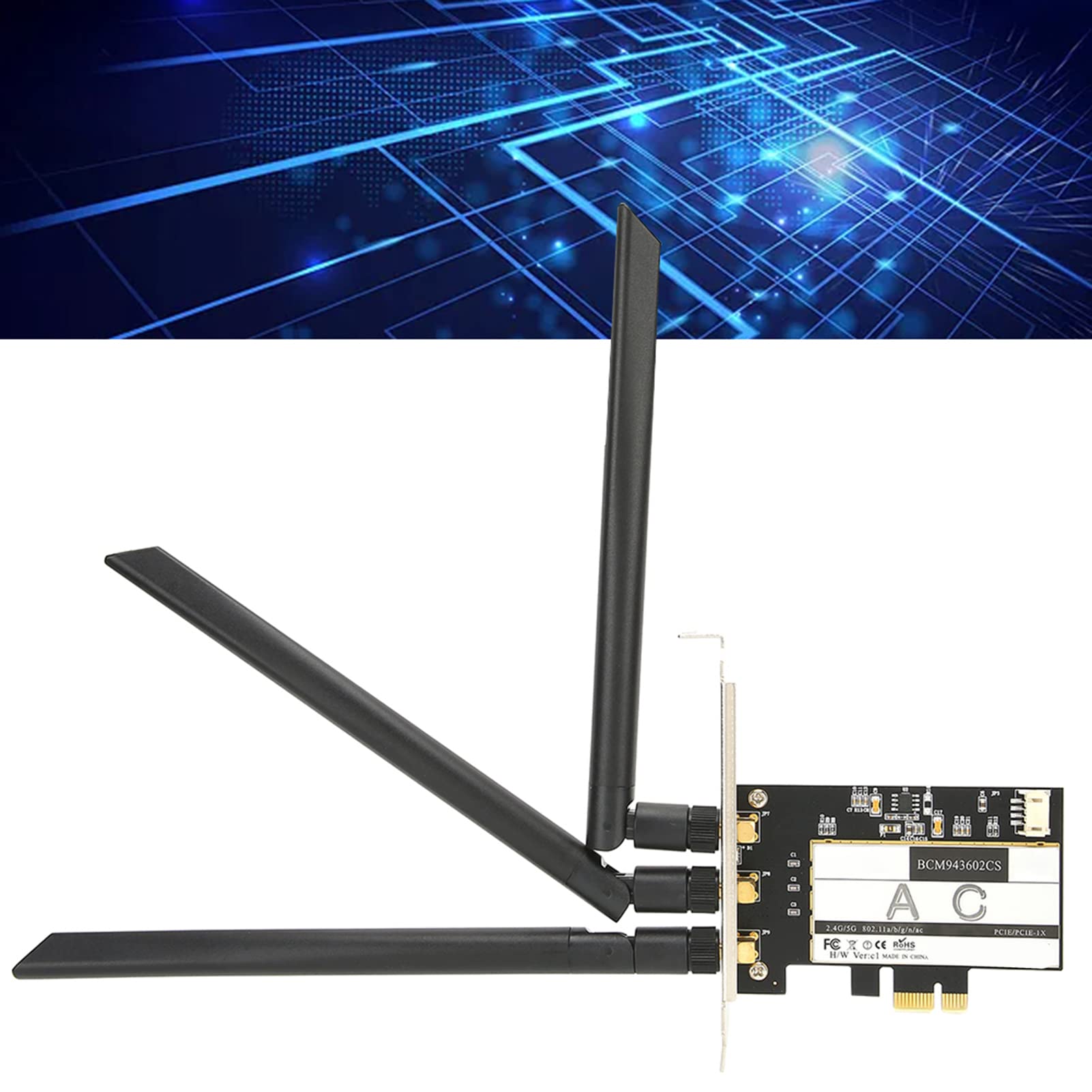 Yosoo Health Gear Scheda Wireless 802.11ac, BCM943602CS per Desktop PCIe