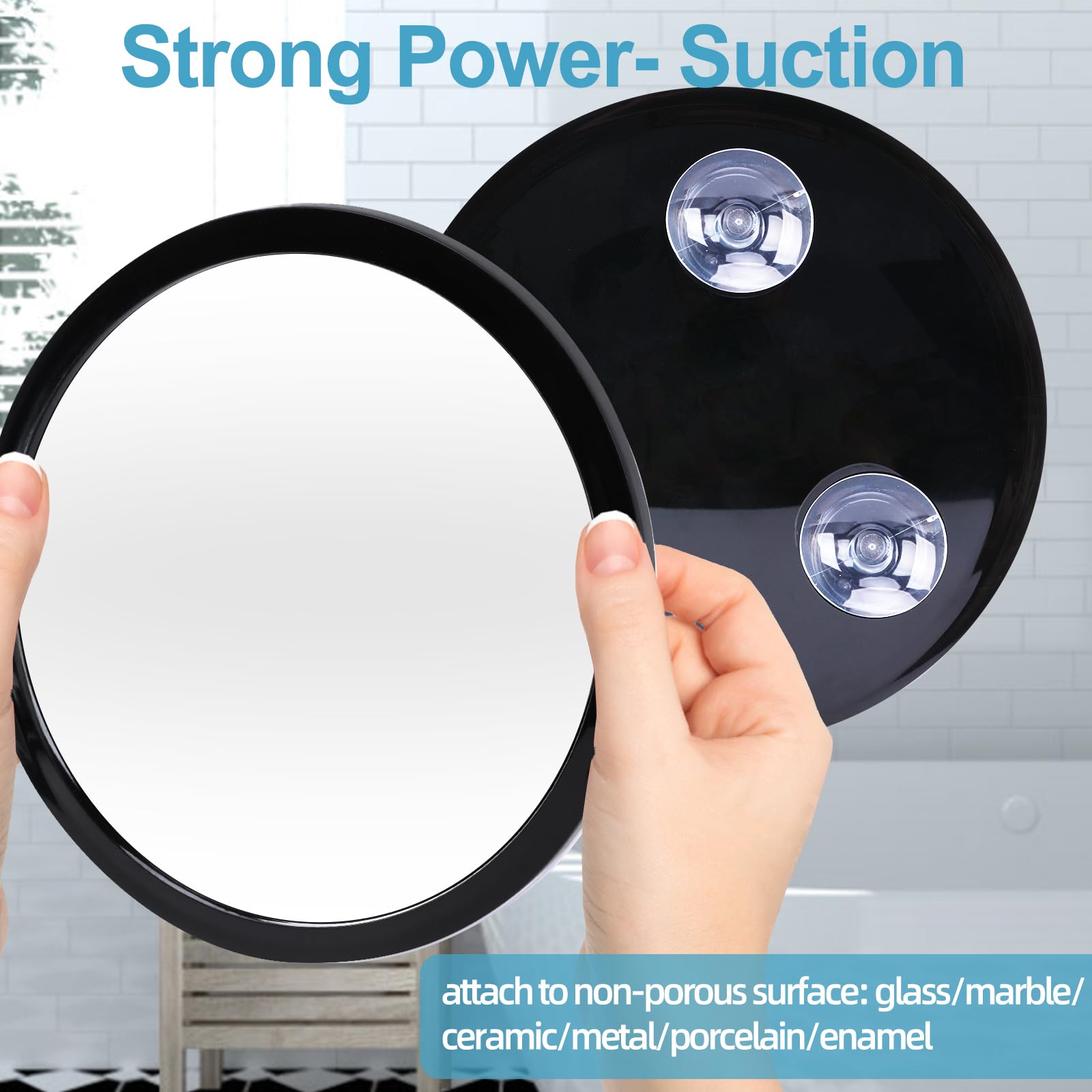 Fogless Shower Mirror - Shave & Makeup -5