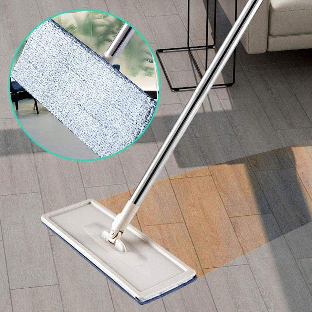 Fregona giratoria, Cubo de fregona Plana Microfibra con rotación 360°, Fregona l