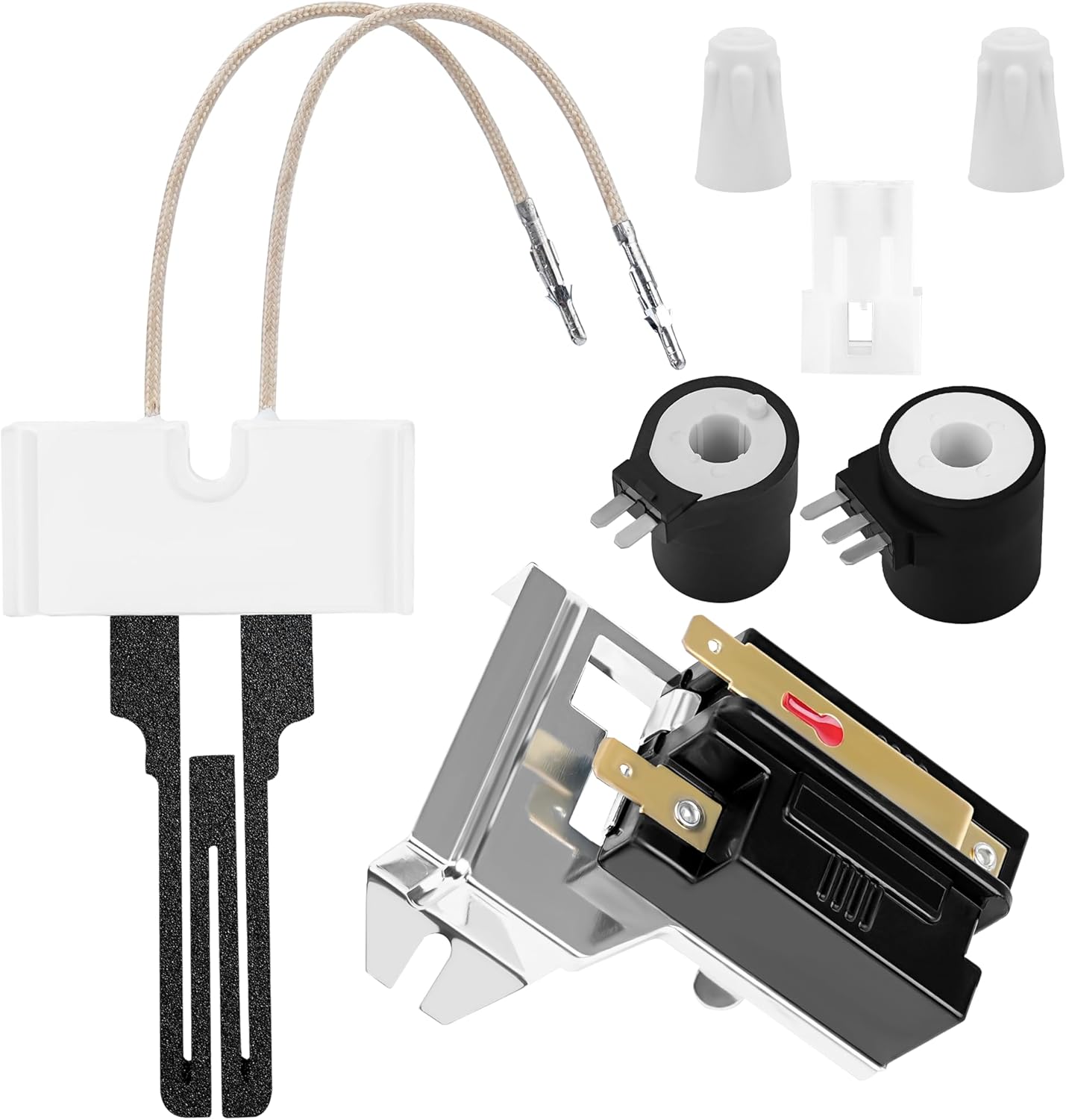 ya 26 12001349 279834 Dryer Gas Coil Kit & WP338906 AP6008294 Gas Dryer Flame Sensor main image 1