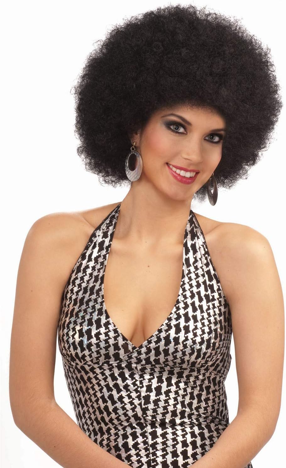 Rubies Adult Forum Novelties Deluxe Afro Costume Wig, Black