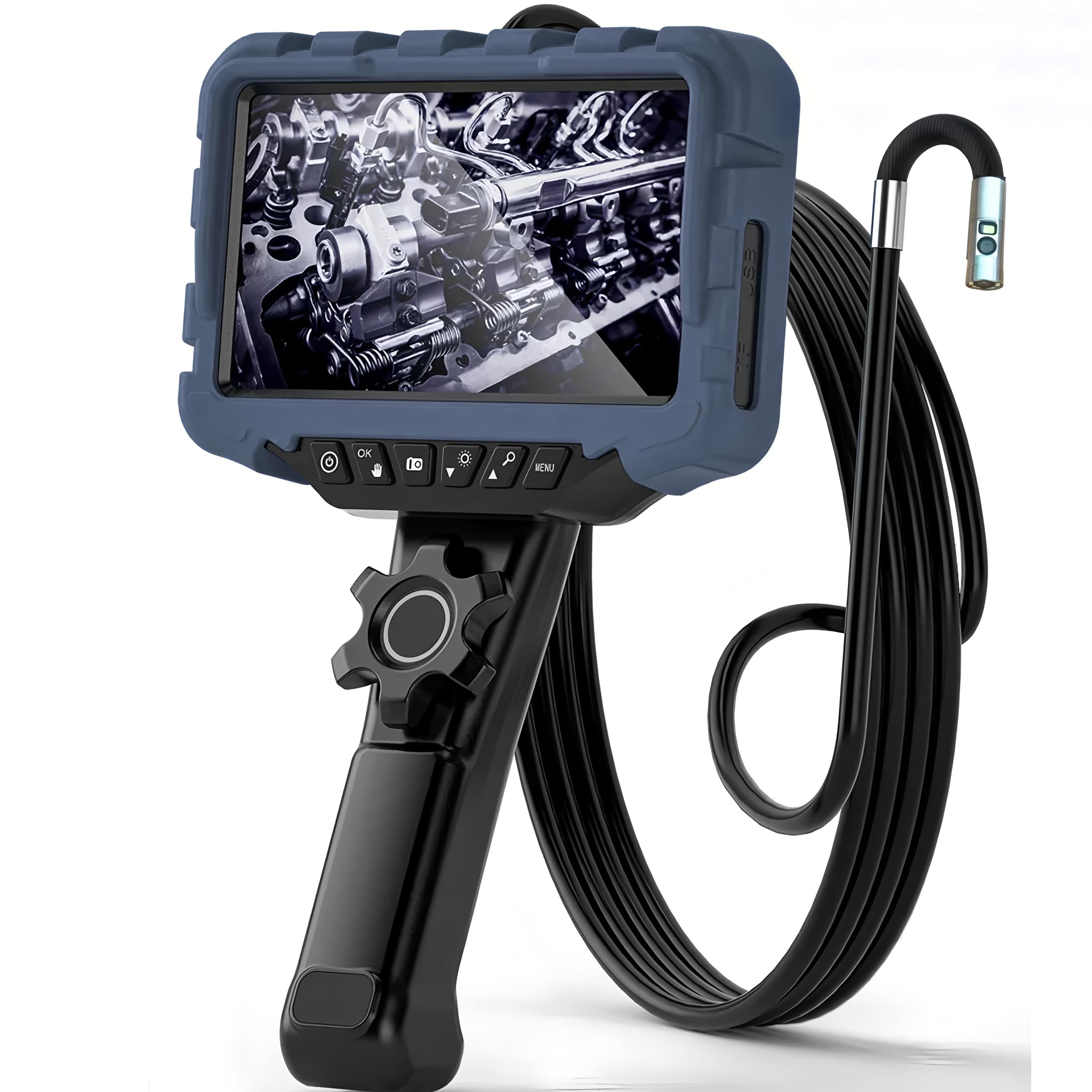 Caméra endoscope directionnable à 210° avec double objectif HD 1080P - 8