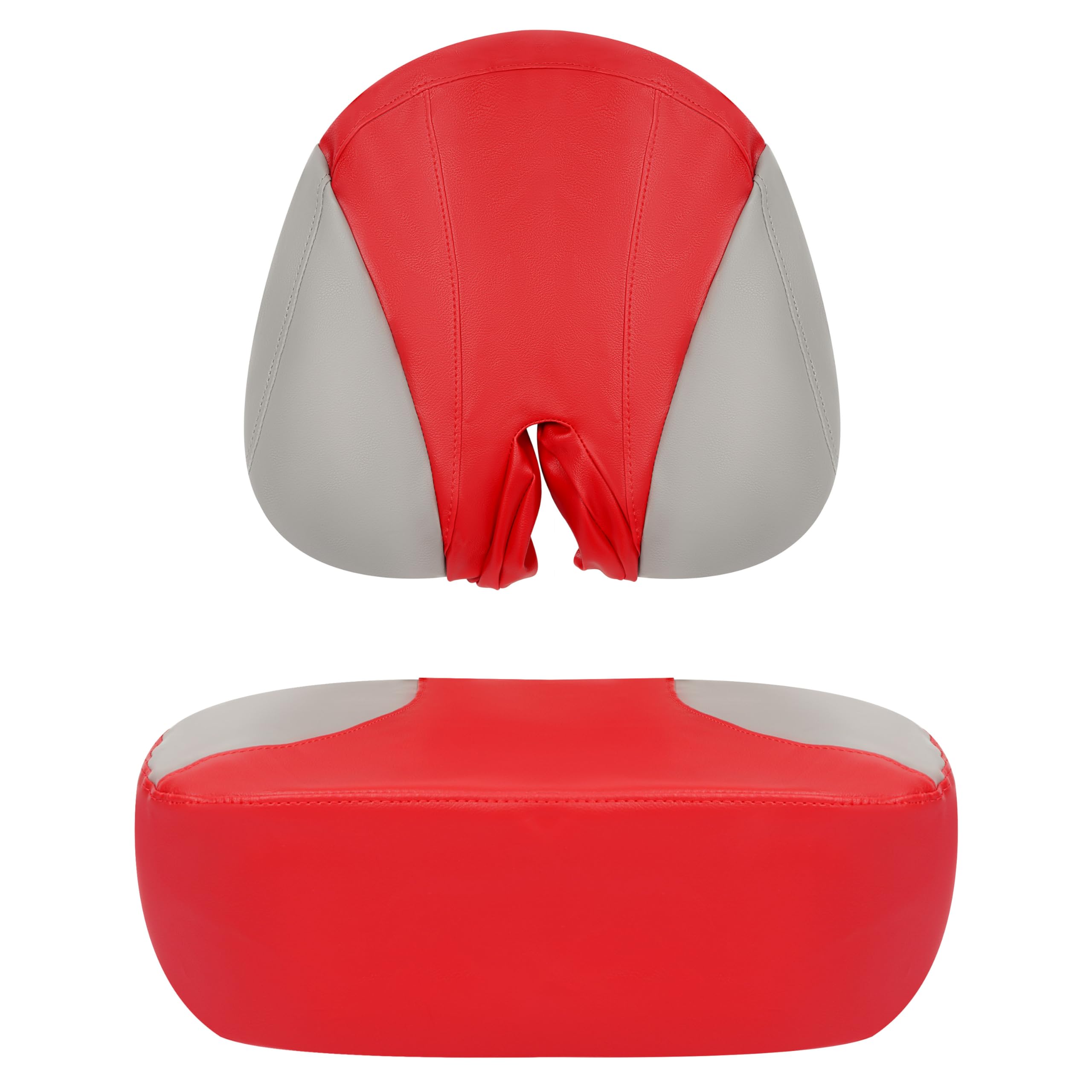 ECOTRIC Boat PVC Seat Cover Set Compatible with 2007-2011 Sea Doo Speedster 150 4 seat Model Outdoor Red & Gray Durable