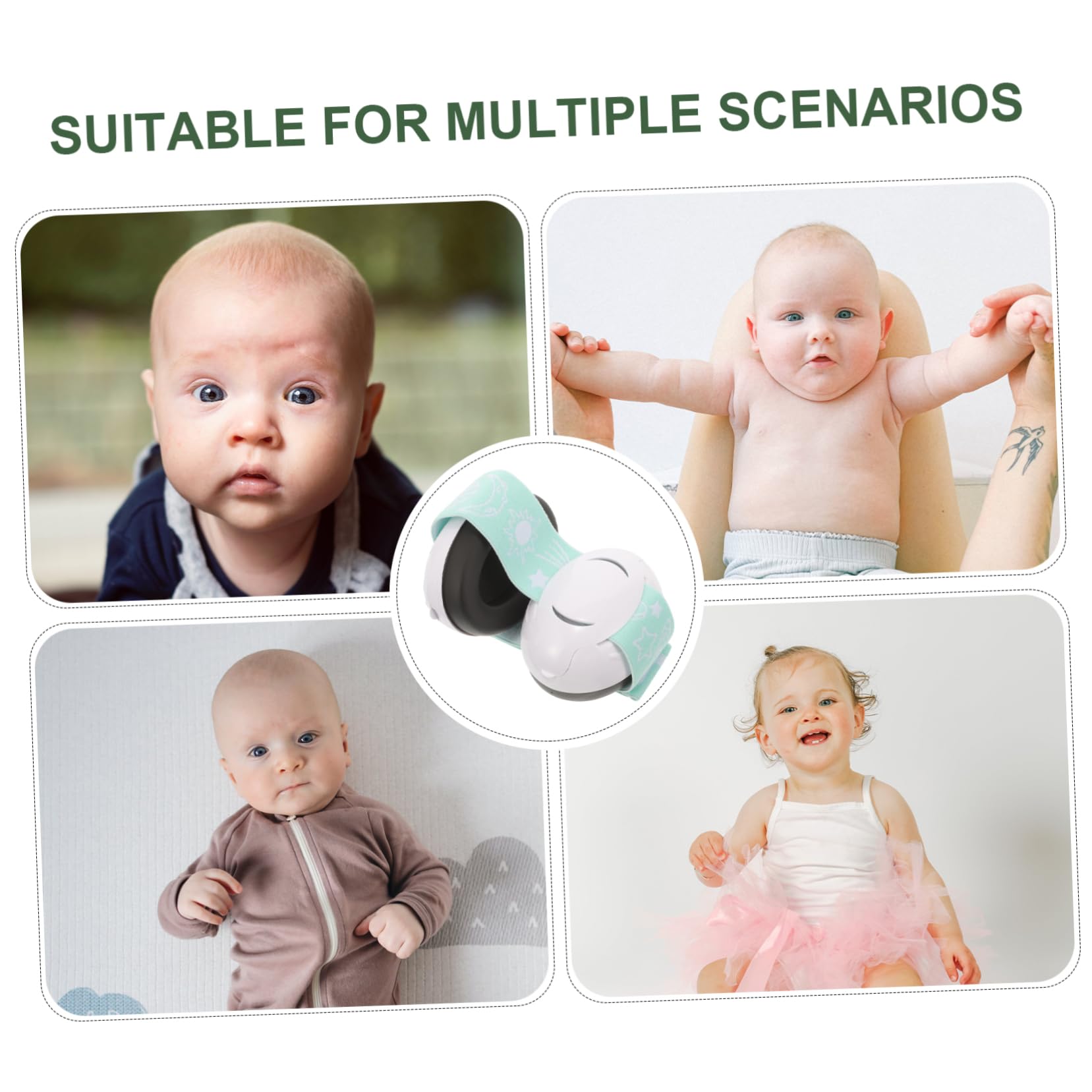 BESTonZON 2st Schalldichte Ohrenschützer Für Babys Babyartikel Ohrenschützer Geräusche Over-ear-kopfhörer Schützend Ohrhörer Mit Geräuschunterdrückung Kinderkopfhörer Abs